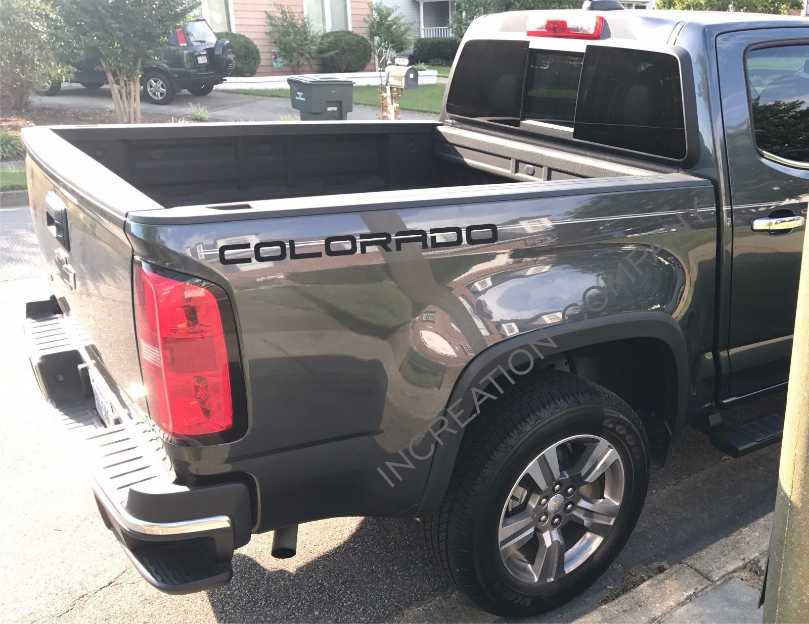 Image of 2 Truck vinyl decal Chevrolet chevy Colorado side graphics rear bed (both sides)