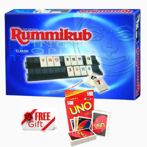 Rummikub Board Game The Original Classic Brings People Together Free UNO Card