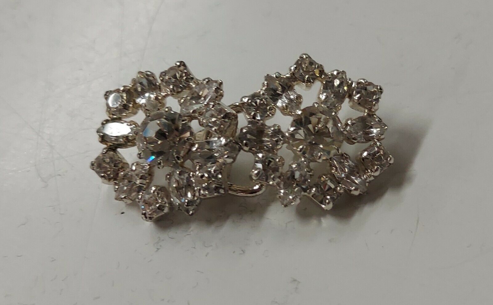 Primary image for 1.5" Rhinestone Crystal Studded Sew-On Clasp (M211.48)