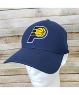 Indiana Pacers Hat Cap Adjustable Tape 100% Cotton Blue Yellow By Main Gate - $14.84