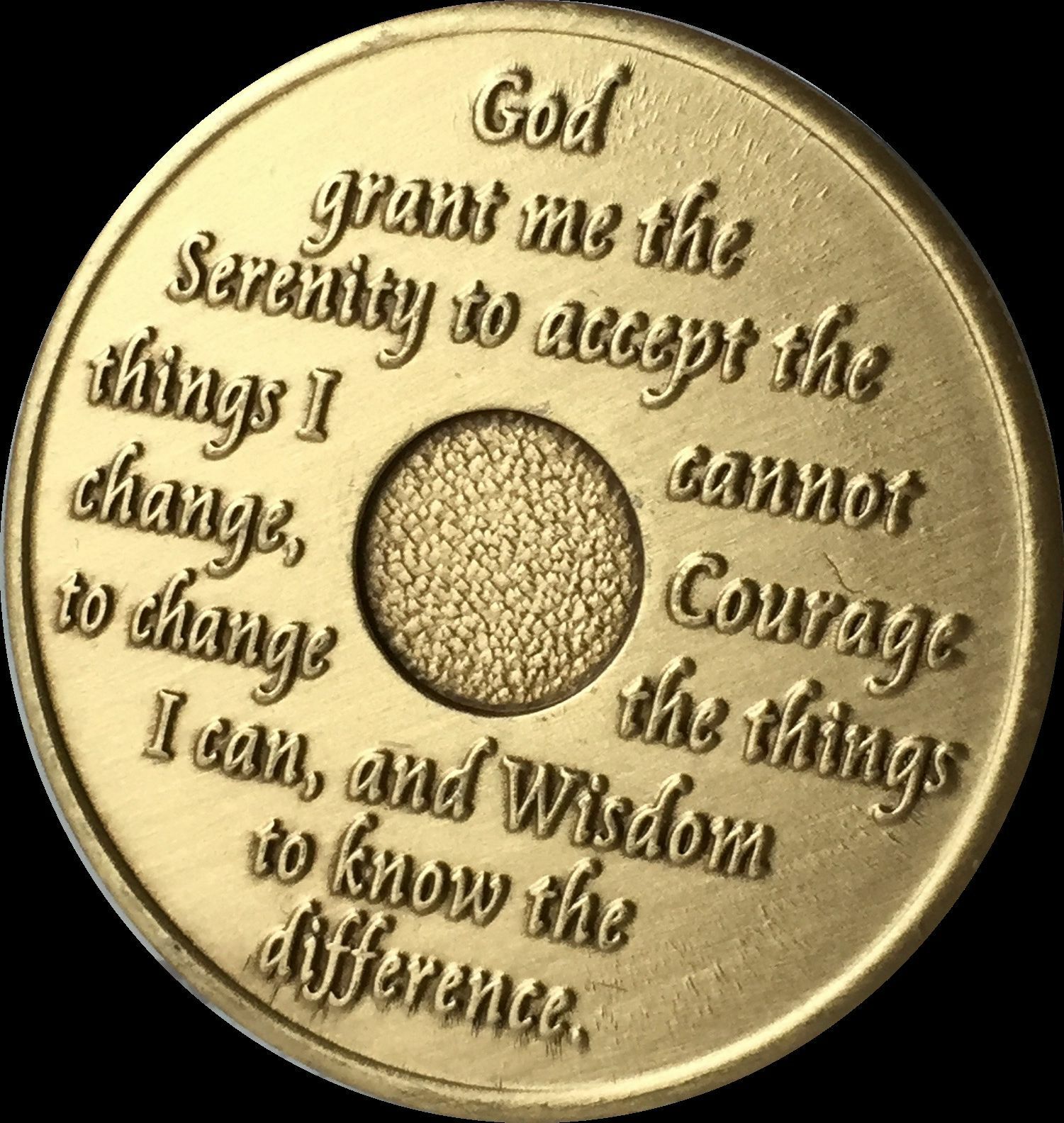 Keep Coming Back Swoosh Serenity Prayer Bronze Recovery Medallion Coin ...