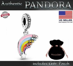 New Authentic S925 ALE Sterling Silver Pandora Colorful Rainbow Charm 799351C01 - $18.80