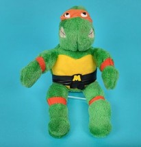 Teenage Mutant Ninja Turtles Michelangelo Plush 11” Stuffed Animal Vtg Toy Doll - $11.04