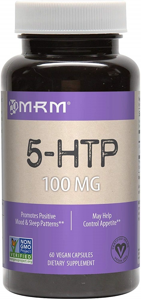 MRM 5-HTP Vegetarian Capsules, 100 mg, 60-Count Bottles