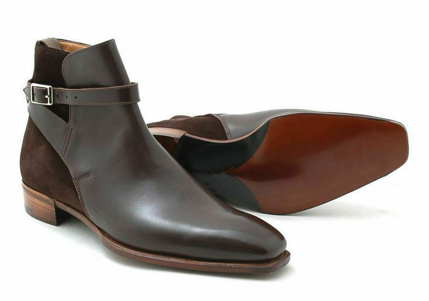 Jodhpur Handcrafted Ankle Shoes, Round Strap Men Customize Shoes, Leather Shoes,