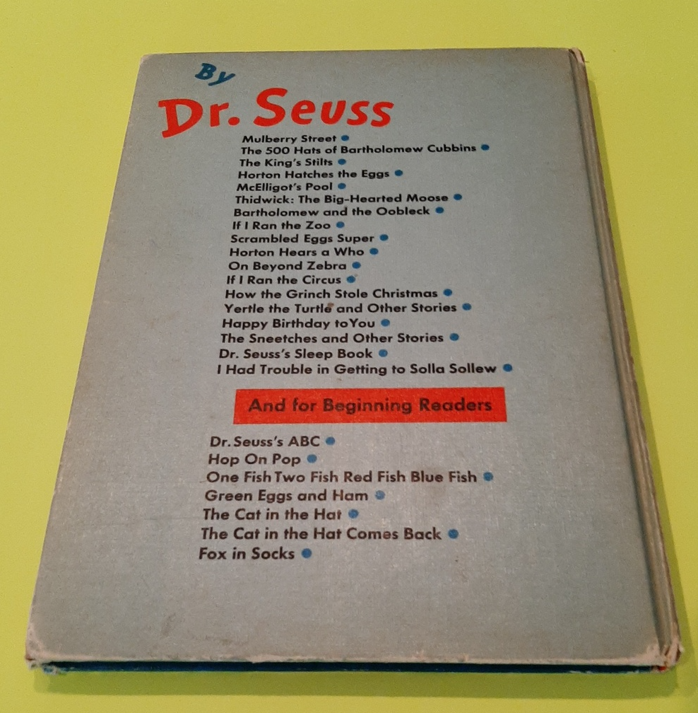 Dr. Seuss 1st Edition 1955 