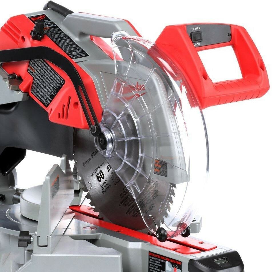 Milwaukee Sliding Compound Miter Saw 12 in. Dual Bevel Integral Dust Channel Miter & Chop Saws