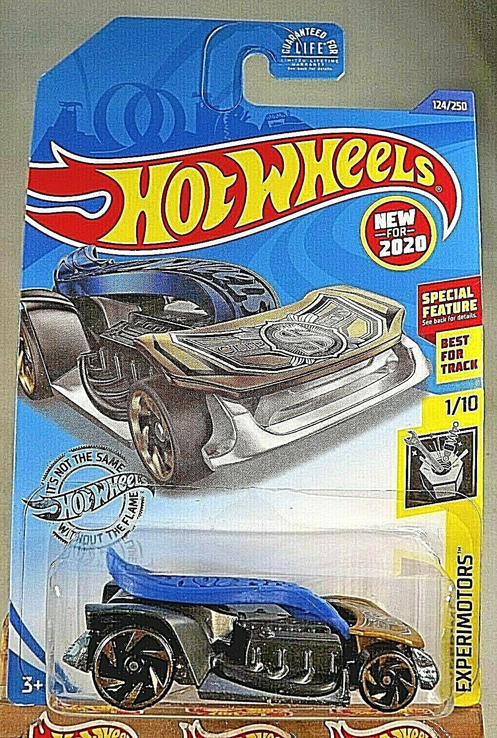 2020 Hot Wheels 124 Experimotors 1/10 CLIP ROD Gold/Blue Variant w