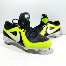 Nike Unify Strike Metal Softball Cleats Black/Yellow Womens Size 8.5 537679-017 - $23.38