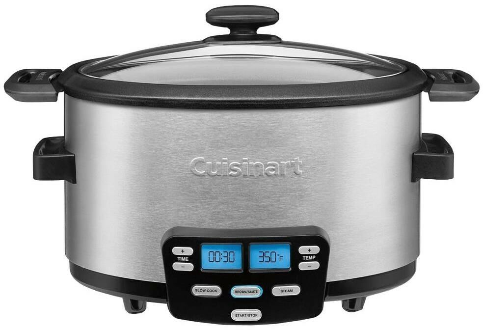 Cuisinart Electric Pressure MultiCooker 4 Qt. Glass Lid Removable Pot