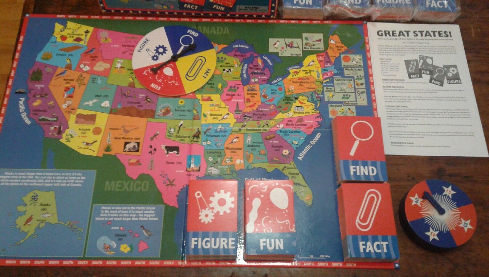 Great States Board Game Test Your Knowledge Of State Landmarks Capitals Etc Great States Board Game Test Your Knowledge Of State Landmarks Capitals Etc