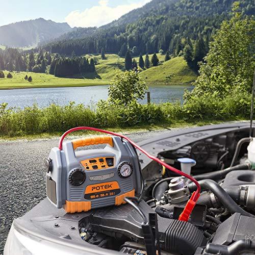 Portable Car Jump Starter Engine Battery Charger Electric Car Tire