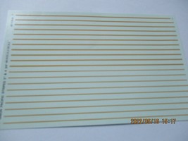 Microscale Decals Stock #91108 Striping 3" and 4-3/4" Widths Dulux HO Scale image 1