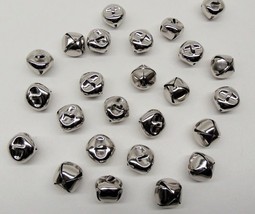 ~ Metal Craft Holiday Bells LOT 50 Shiny PLATINUM JINGLE BELLS ~ 20mm 3//4/"