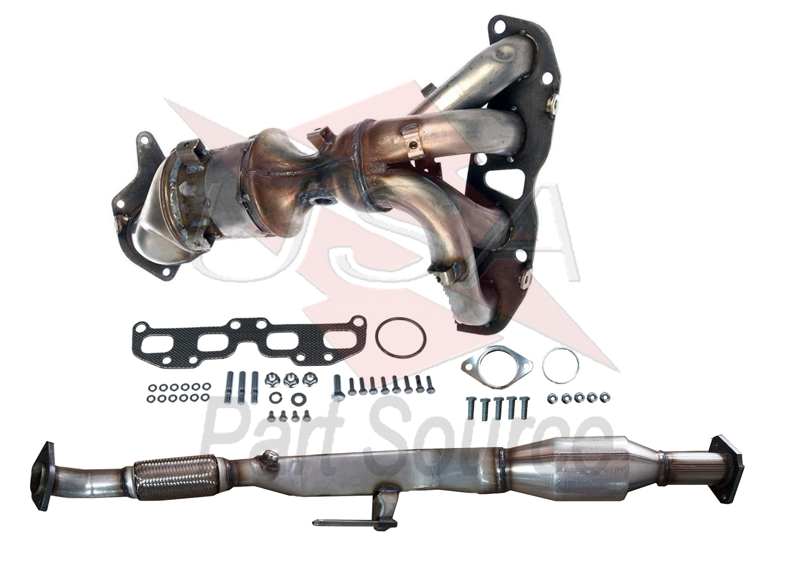 20072012 fit Nissan Altima Catalytic Converter FrontRear 4 Cylinder