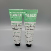 2 Masque Bar Green Clay Peel Off Mask Age Defying Revitalizing - $10.20