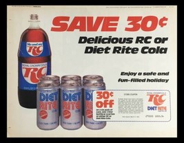 1983 RC Diet Rite Sugar Free Cola Circular Coupon Advertisement - $18.95