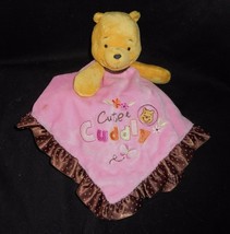 Disney baby winnie pooh cute to cuddle rose &amp; security blanket rattle - $23.01