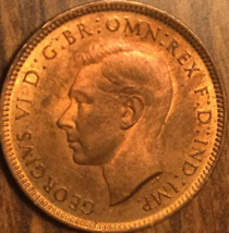 1942 UK GB GREAT BRITAIN FARTHING COIN - UNC ! - - $7.32