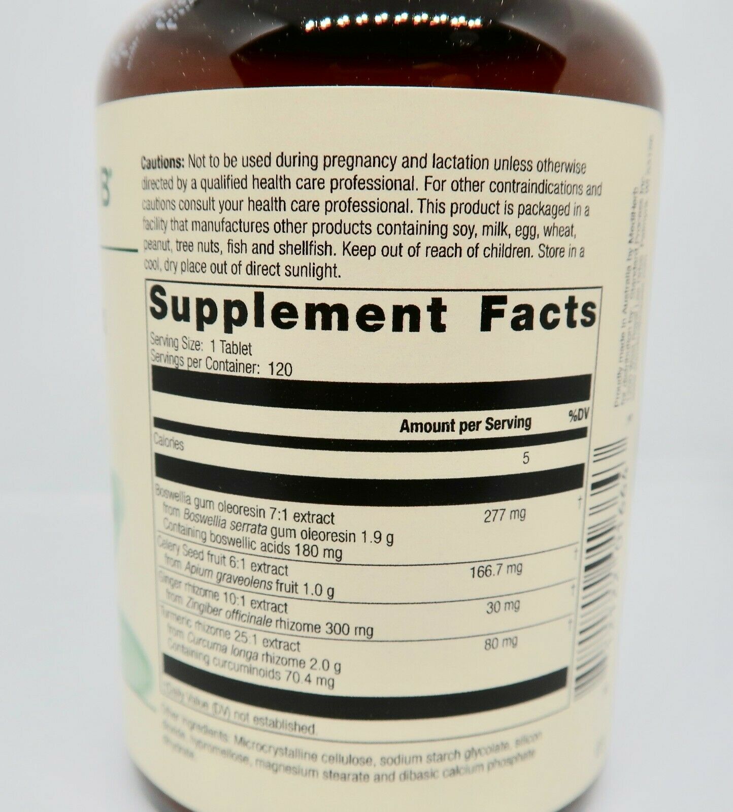 Standard Process MediHerb M1157 Boswellia Complex 120 Tablets NO BOX