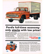 Vintage 1962 Magazine Ad For Ford Trucks Special Heavy Duty Features = S... - $5.63