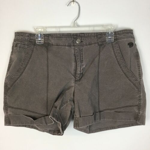 Mountain Hard Wear Women's Gray Khaki Hiking Climbing Shorts Size 14