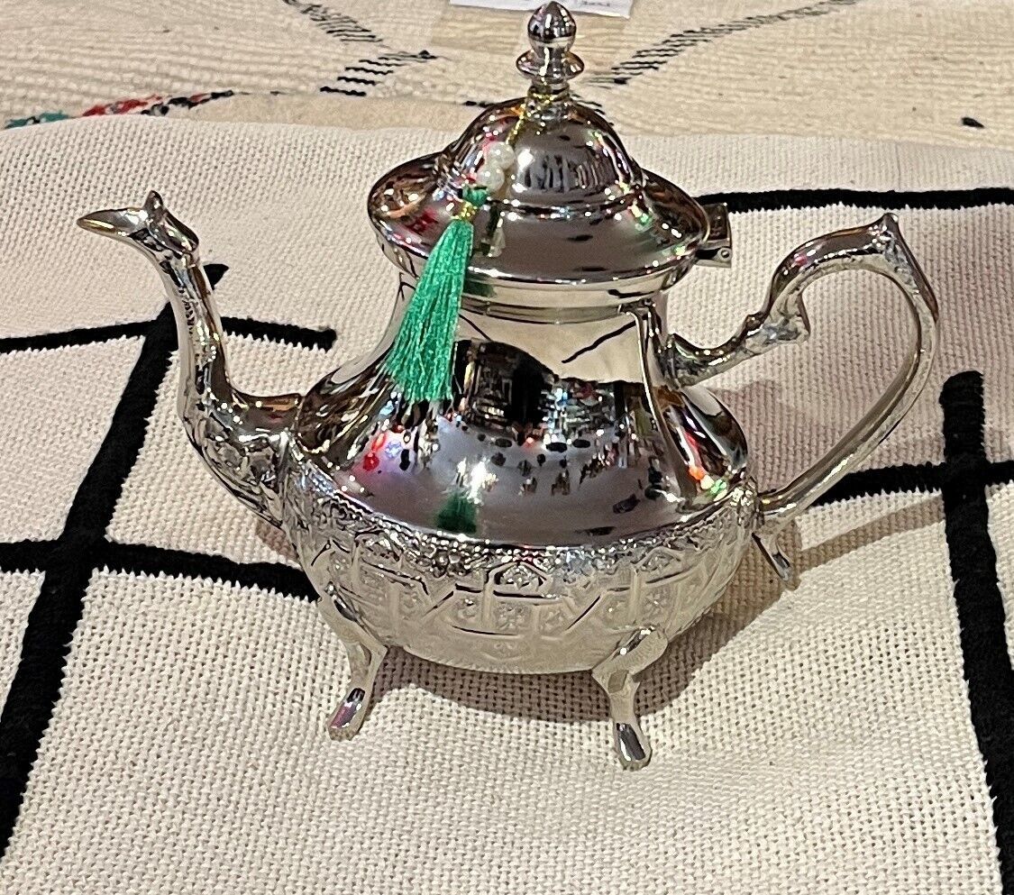 Moroccan Large Teapot Moroccan teapot silver Moroccan large teapot