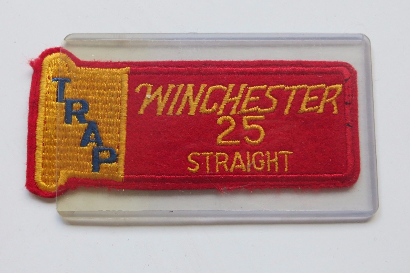Vintage original WINCHESTER 25 STRAIGHT TRAP AWARDS SHOOTING OLD LOGO