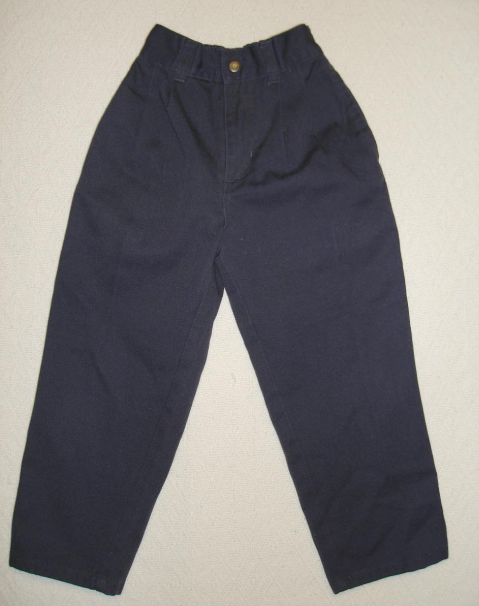 Bugle Boy Dress Pants Boys Kids Casual Navy Blue Size 4 Slim - Pants