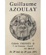 Guillaume Azoulay &quot; Galerie Orphee II &quot; Vintage Exhibition Lithographie ... - $314.09