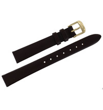 Speidel 12mm Dark Brown Genuine Calfskin Leather Ladies Watch Strap NOS - $15.00