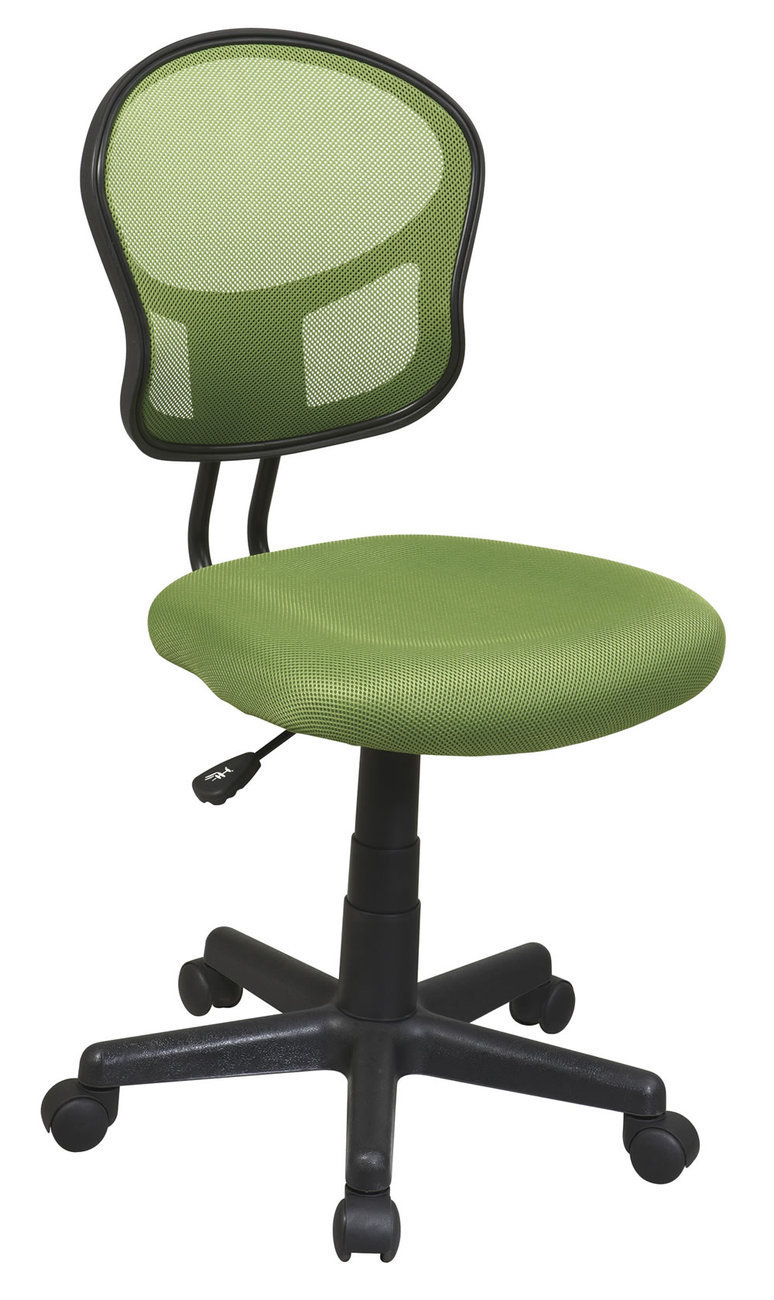 Screen Back GREEN Fabric Seat Computer Desk Task Swivel Office Chair ...