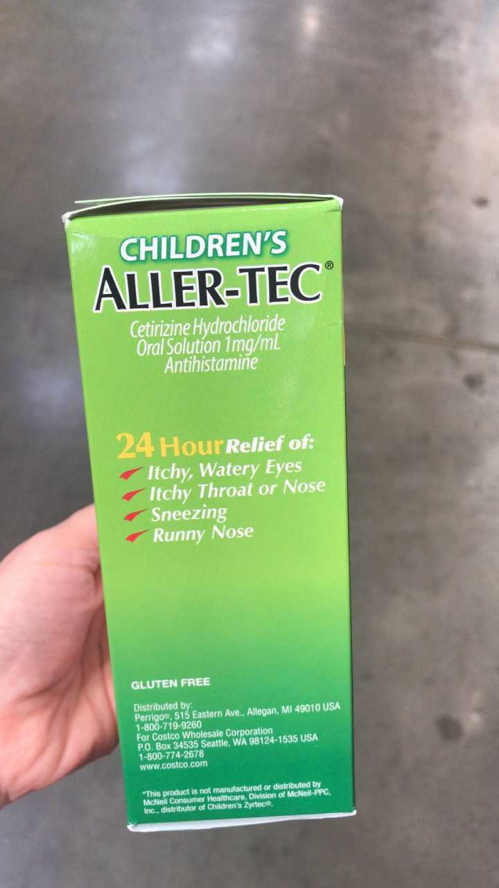 Kirkland Signature Children's Allertec 16 oz 2 pk 2 years+