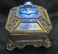 Haunted Chest 1000X Magnifying Power Enhancing Magick Wooden Gold Witch Cassia4 - $290.00