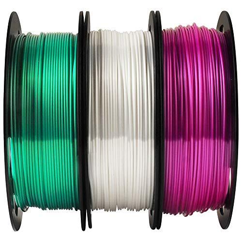 MIKA3D 3D Printer PLA Filament Bundle Shiny Silk Emerald Green Pearl ...