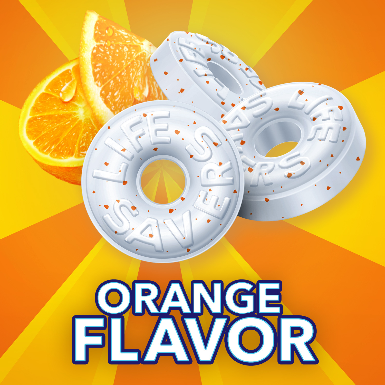 Lifesaver Orange Mint 5 LBs Individually Wrapped Hard Candy