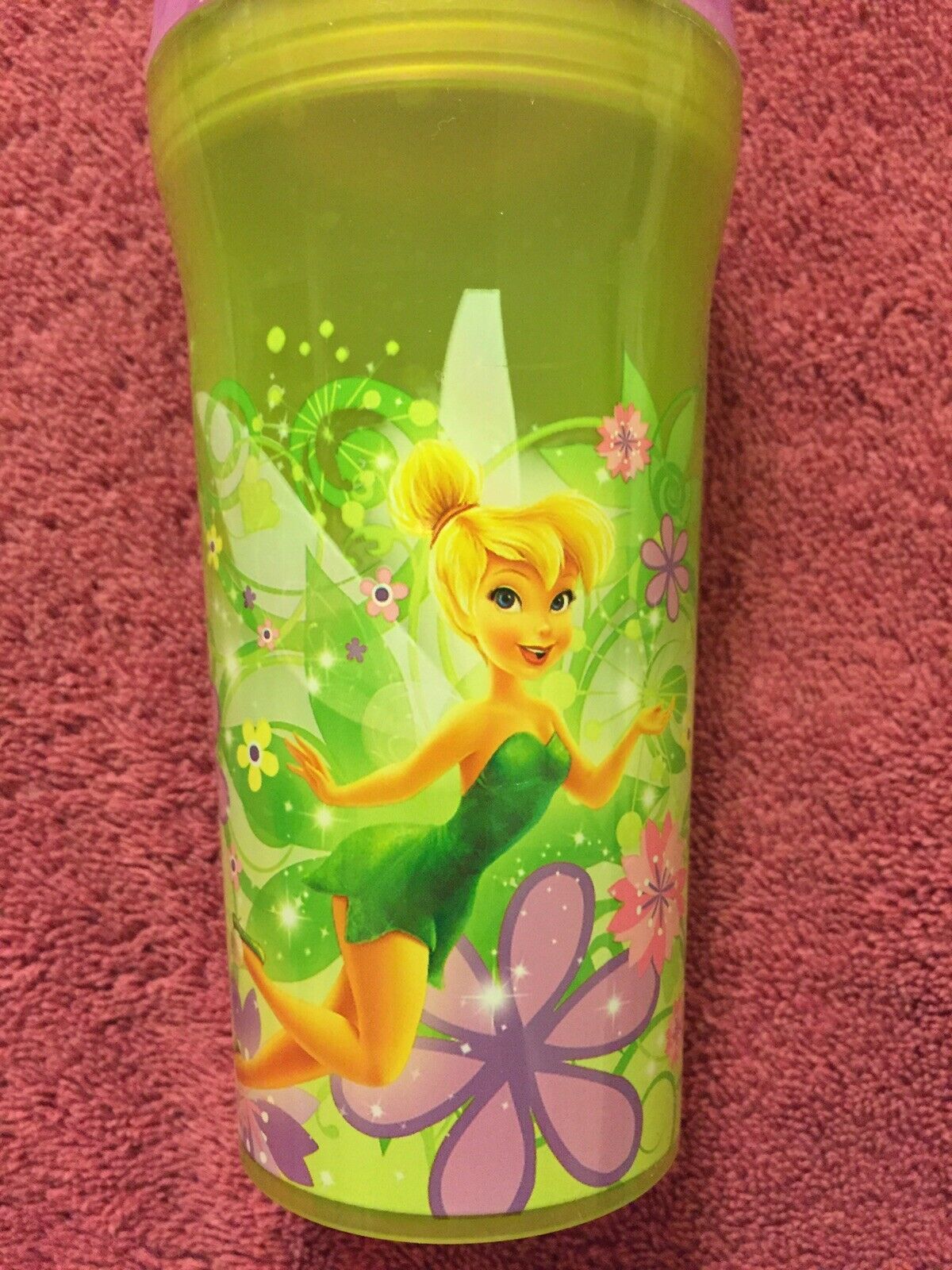 Disney Tinkerbell In A Bubble Acrylic Tumbler Cup with Silly Crazy