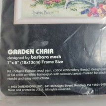 Dimensions &quot;Garden Chair&quot; Kit Gallery Crewel NIP RARE 1992 Made in USA 7... - $11.64