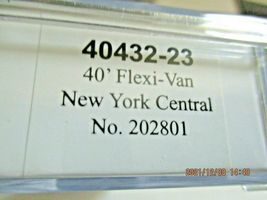 Trainworx Stock # 40432-24 New York Central 40' Flexi-Van Trailer N-Scale image 4