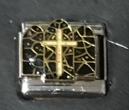 Cross Wholesale Italian Charm Enamel 9mm Link K40 - $12.00