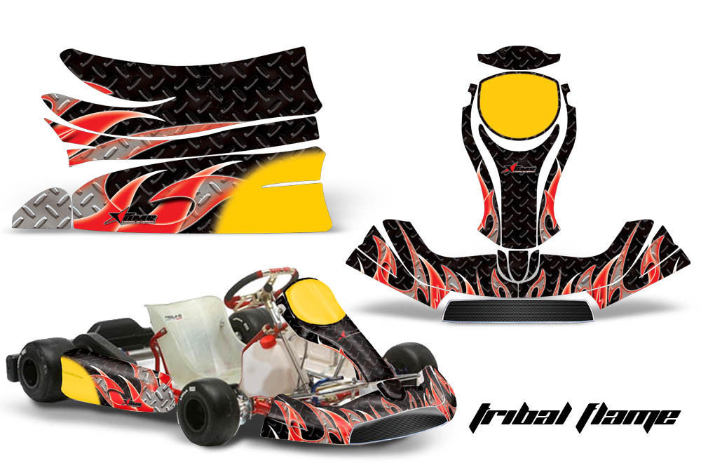 Go Kart Graphics Kit Decal Sticker Wrap For KG Freeline Birel Cadet