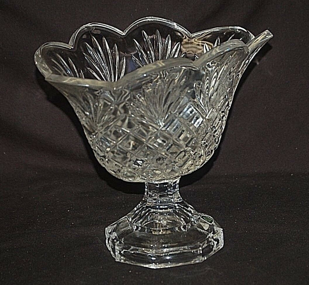 Shannon 24% Lead Crystal Berkshire Vase by Godinger Designs of Ireland ...