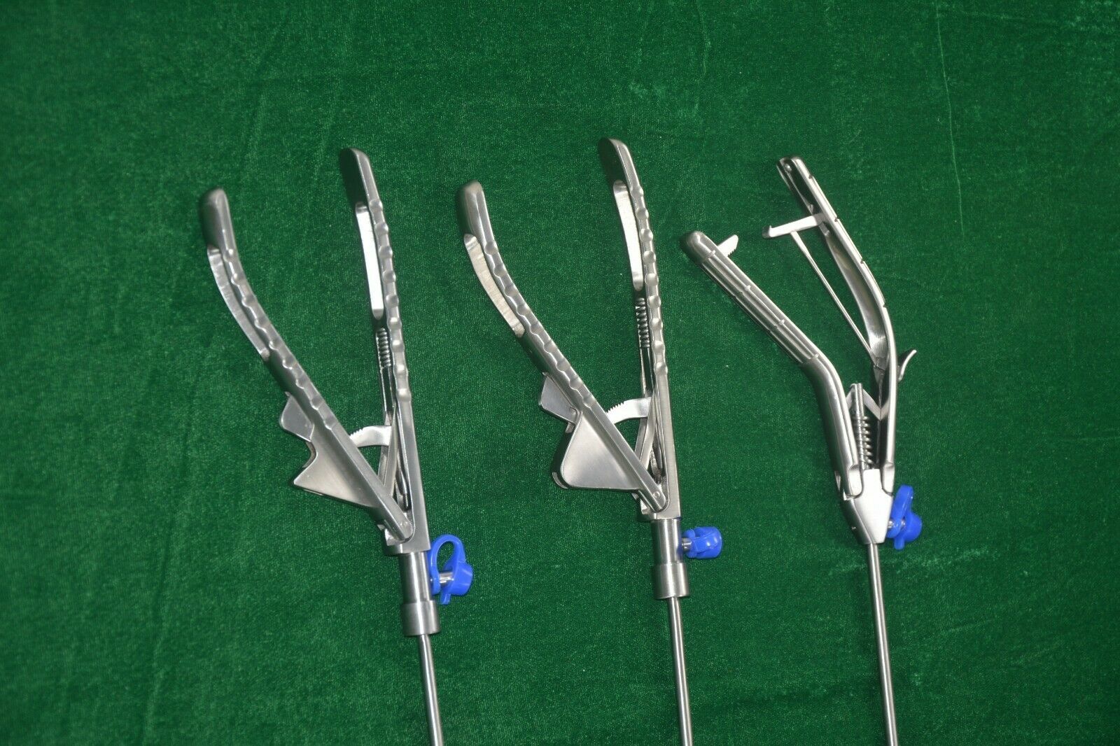 Laparoscopic GunType Needle Holder Self Riding Straight Curved Left