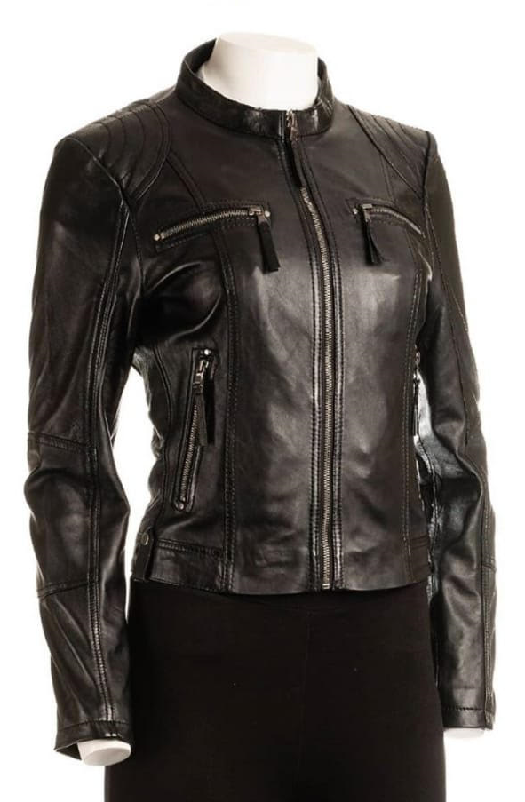 Stylish Handmade Women Black Leather Formal Party Wear Jacket - Coats ...