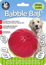 Large Animal Sounds Babble Ball Interactive Dog Toy -  Pet Qwerks - $11.30