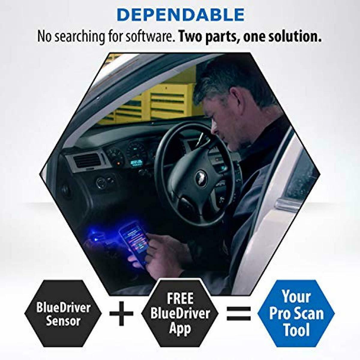 BlueDriver Bluetooth Pro OBDII Scan Tool for iPhone Android