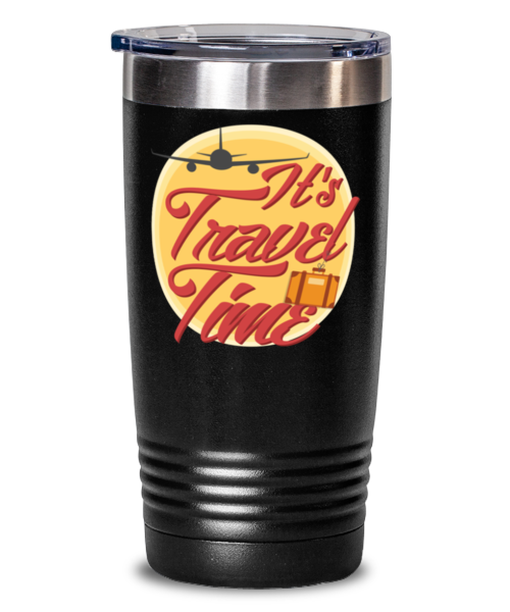 Travel Time, black tumbler 20oz. Model 6400016