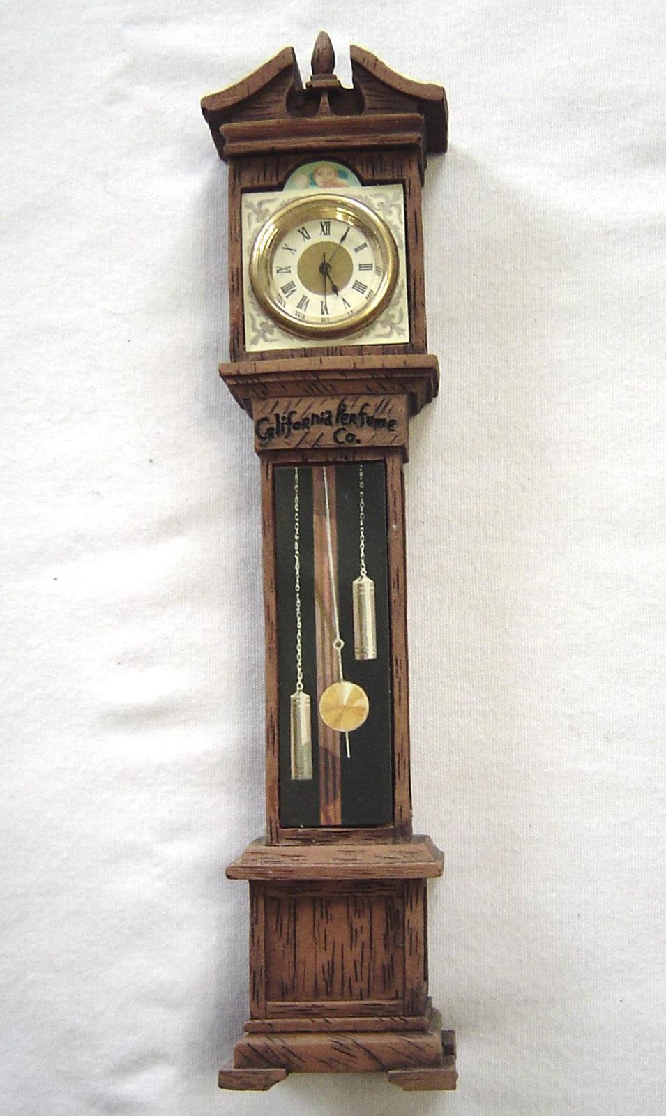 California Perfume Co. 1/12 Scale Miniature Grandfather Clock ...