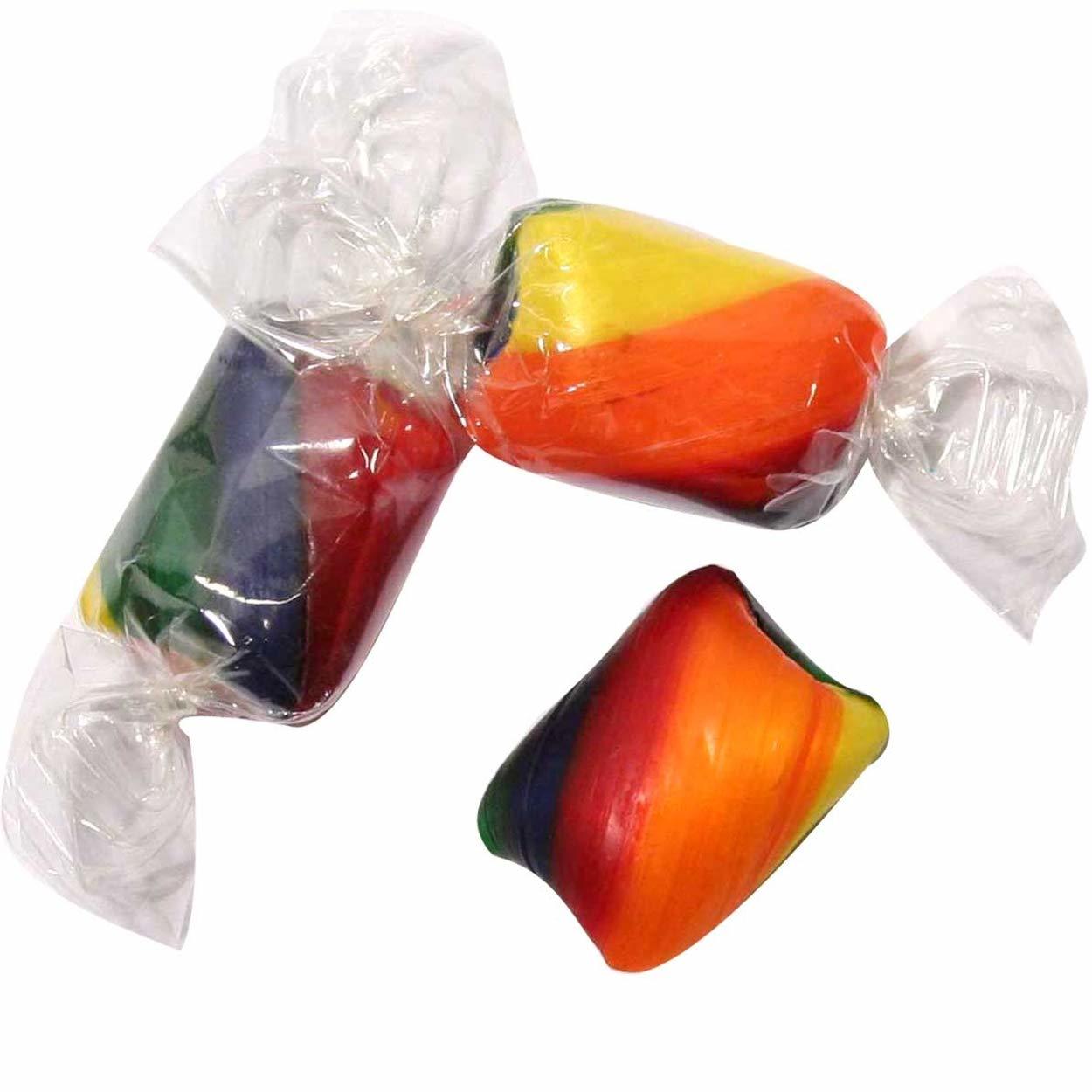 Rainbow Cylinder Shaped Candy Twists 2 Pounds Fruit Flavored