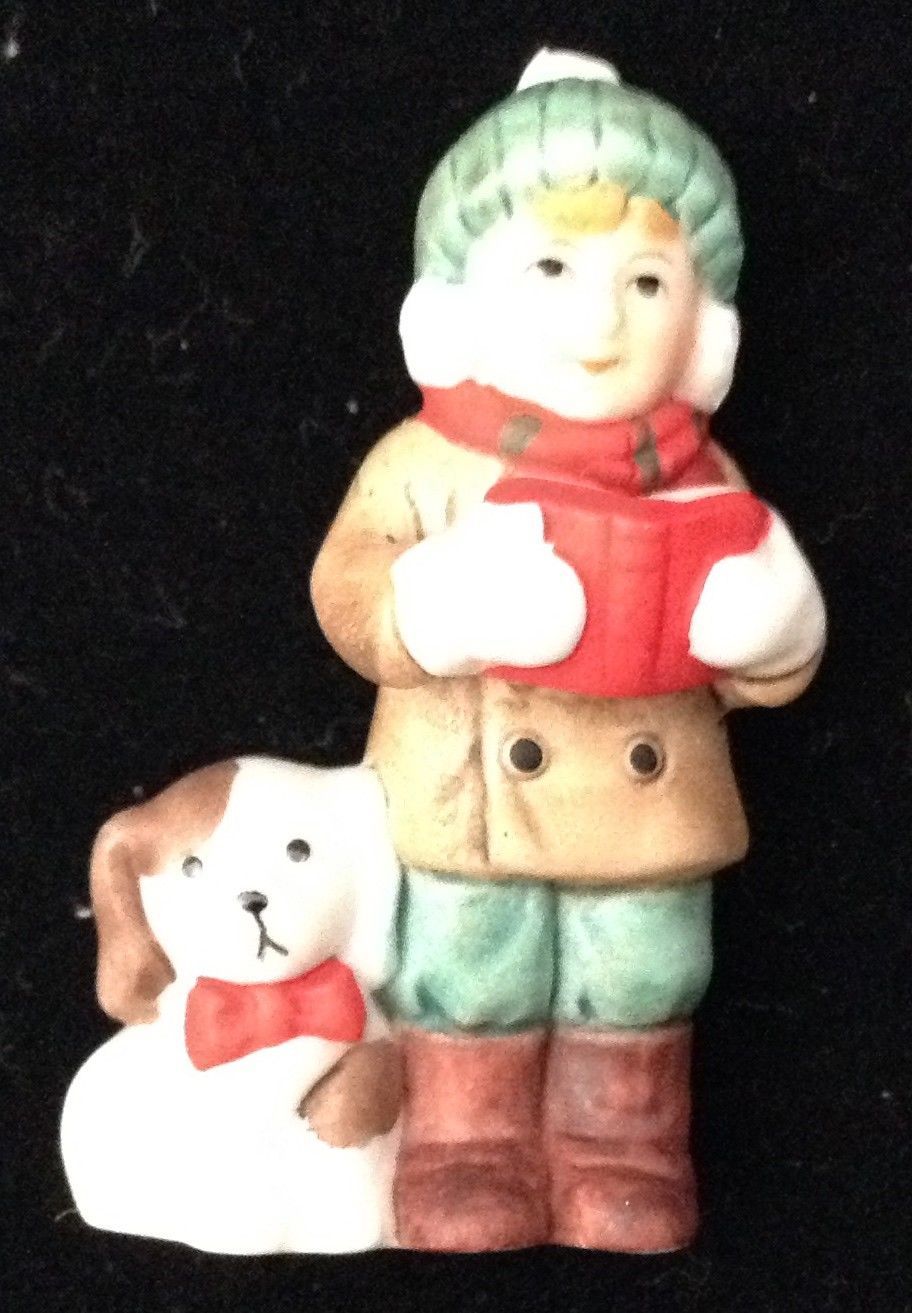 Vtg Lefton Caroler Cates Boy And Dog 34 Similar Items